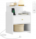 HEXCELEN &Ouml;&ouml;laud 1 sahtli ja 2 avatud kambriga &Ouml;&ouml;laud Diivanilaud Ruumis&auml;&auml;stlik magamistoa elutuppa kaasaegne valge