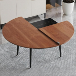 140cm kokkupandav &uuml;mmargune puidust s&ouml;&ouml;gilaud 10 inimesele Ideaalne sise- ja v&auml;litingimustes kasutamiseks Elegantne p&auml;hkelpuu viimistlus T&auml;iuslik perekondlikeks koosviibimisteks.