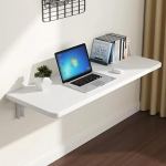 Wandmontierter, klappbarer K&uuml;chentisch, platzsparend, seitlicher Klapptisch f&uuml;r Wohnzimmer, Schlafzimmer, kleiner Schreibtisch, faltbarer Computertisch, Arbeitsplatz, suurus L