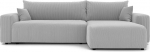 GREKPOL Diivan magamisfunktsiooniga 278 x 145 cm Diivan 3-kohaline XL nurgadiivan magamisfunktsiooniga ja voodikastiga Diivanvoodi voodikastiga Elutoa diivan