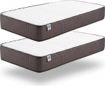 Naturalex - 2 tk madrats 70 x 190 cm Titanium Cold Foam madratsi k&otilde;vadus H2 - &Ouml;ko-Tex sertifitseeritud - Viskoelastne vaht + sinine lateks 7-tsooniline madrats k&otilde;rgus 21 cm - Valmistatud ELis