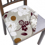 SearchI S&ouml;&ouml;gitooli istme katted Stretch tr&uuml;kitud eemaldatav pestav polsterdus tool istme kaitsja padi Slipcovers k&ouml;&ouml;k kontor (beež + lill) 4 Pack