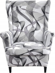 KRFOONN Wingback Chair Cover Slipcovers 2 Piece Stretch Wing Chair Covers Spandex Slipcovers Wingback Diivan Covers Armchair Covers Non-Slip m&ouml;&ouml;bli kaitsja elutuba Wingback Chair, Color14