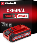 Einhell Original 18 V 3,0 Ah Power X-Change Plus (18 V aku, universaalne k&otilde;ikidele PXC seadmetele, ilma isepuhastamiseta, 3-astmeline LED-laadimistaseme kontroll, kohandatud laadimists&uuml;klid, ilma laadijata)