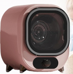 Mini pesukuivati, 450 W lauakuivati - 2 kuivatusrežiimi, energiat&otilde;hus, roostevabast terasest trumliga, vaikne t&ouml;&ouml; kodu- ja &uuml;hiselamu roosa