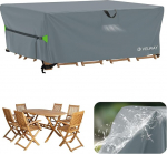 Velway aiam&ouml;&ouml;bli kate, veekindel, 200 x 160 x 74 cm, ristk&uuml;likukujuline kaitsekate, tuulekindel salongim&ouml;&ouml;bli kate aialauale, istumiskomplektile, terrassim&ouml;&ouml;blile, hall