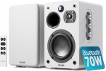 MAJORITY D70X Aktiivne k&otilde;lar Bluetooth | Riiuli k&otilde;lar HDMI ARC | Stuudio Monitor DJ Double Driver Carbon Fibre Membrane | 70W Stereo PC k&otilde;lar | Monitork&otilde;lar koos kaugjuhtimispuldiga (valge)