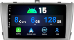 [6G + 128G / sisseehitatud traadita Carplay / Android auto] Android 15 autoradio Toyota Avensis T27 (2008-2015) 9-tollise IPS stereoga koos GPS/BT/Mirror Link/WiFi/DSP/FM/Camera/RDS-ga