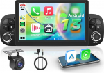 Hodozzy Carplay autoraadio Fiat Pandale 2013-2020 koos GPS/WiFi, Fiat autoraadio 7-tolline 2 DIN Bluetooth Android Car / 32 EQ/FM/RDS/SWC/USB + tagurduskaamera + tagurduskaamera