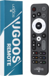 Ugoos BT kaugjuhtimispult UR02 infrapunase Bluetooth-&uuml;hendusega Ugoos TV-boksidele, sisseehitatud mikrofon h&auml;&auml;lotsinguks, g&uuml;rosensor, &uuml;hildub AM6B Plus/SK1/SK1 Lite/X5m PRO/AM9 PRO TV-boksiga