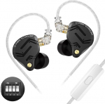 Yinyoo KZ ZS12 PRO X k&otilde;rvaklapid koos mikrofoniga, 4 valiku h&auml;&auml;lestamine Wired IEM, 1DD 5BA juhtmega k&otilde;rvaklapid t&auml;ieliku metallkattega, stereos&uuml;gavusega k&otilde;rvaklapid 2-poolse kaabliga