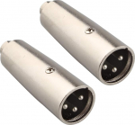 2 x XLR-RCA adapter 3 Pin XLR mees RCA naissoost metallist &uuml;hendusse Stereomikrofonikaablid, monitork&otilde;larid, audioliidesed, PA rakendused ja palju muud.