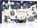 Kusmi tee advendikalender - must, roheline, valge tee - 24 &uuml;llatust - kingiidee meestele ja naistele - teekotid, miniatuurid, teepreparaadid ja aksessuaarid (Frosty Christmas)