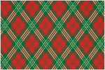 Stoff-Tischsets, waschbare Tischsets f&uuml;r Esstisch, 6er-Set,Weihnachtsgitter Plaid Gitter Check