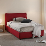 Talamo Italia - Gloria 100% Made in Italy Kangast kaheinimesevoodi eesmise avaga Sobib madratsile 120 x 190 cm, punane