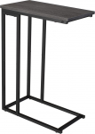 Yusong V&auml;ike C-kujuline k&uuml;ljelaud Slim Slim Coffee Side Tables Slide Under Diivan Bed Narrow Snack Tray Coffee Laptop Living Room Easy Assembly Grey and