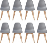 Komplekt 8 moodsat s&ouml;&ouml;gitooli, k&ouml;&ouml;gitoolid p&ouml;&ouml;gipuidust jalgadega, retro disainiga k&uuml;ljetoolid elutuppa, magamistuppa, k&ouml;&ouml;ki, s&ouml;&ouml;gituppa, ooteruumi (Hall)