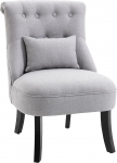 Homcom lamamistool seljapatjadega / TV-tool / t&otilde;stetud jalad / linased / sinine/hall / 52,5 x 69 x 77 cm