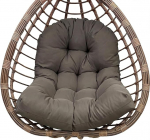 H&auml;ngesessel Kissen Ersatzkissen Outdoor: Paks pehmest pol&uuml;estrist Sitzkissen 80x120 cm Egg Swing Cushion Modern Einzel Pad f&uuml;r H&auml;ngeschaukel Gartenstuhl (Dark Gray)