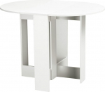 HOMCOM S&ouml;&ouml;gilaud Kokkupandav laud S&ouml;&ouml;gitoa laua hoiupind puitlaastplaat valge 104 x 76 x 73,7 cm