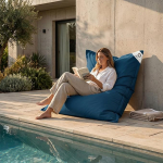 Giant Bean Bag Cover XXL Indoor Outdoor eemaldatav kate elutuba aed Petrol Blue