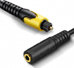 192 kHz DAC optischer auf 3,5 mm Konverter, optischer Audio-auf-AUX-Adapter, Einweg-Signal von Toslink auf Buchse, 3,5-mm-Kabel, nur f&uuml;r TV-Audio&uuml;bertragung auf AUX, TV-Audio-Format muss auf PCM oder