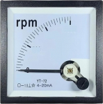 YT72 4-20MA Zeigerdrehzahlmesser 750 U/min 1000 U/min 1500 U/min 3000 U/min Drehzahlmesser (400rpm 4-20mA)