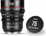 MEKE 75 mm T2.1 Super 35 Prime Manual Focus Cinema Lens for EF-Mount Cine Camera, Compatible with Canon C200 C300 II, RED Komodo, BMPCC 6K, Z CAM E2-S6 BMPCC 6K Pro