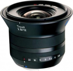 ZEISS Touit 2.8/12 for Fujifilm X-Mount Mirrorless APS-C System Cameras - Black