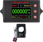 2-Zoll Farb LCD Leistungsmesser mit Alarmfunktion f&uuml;r die Pr&uuml;fung elektrischer Systeme in Privathaushalten und Industrie Hochpr&auml;ziser Tester