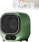 ELIKBH Condensation Tumble Dryer, Portable Mini Spin Dryer, 5 Drying Modes, 0.8 kg Load, Portable Mini Tumble Dryer, Mini Tumble Dryer for Underwear (Green)