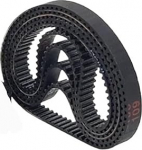 3 St&uuml;ck HTD 2M Gummi-Zahnriemen Length 118 120 126 128 130 142 150 156 160 162 168 mm Staubsauger-Antriebsbreite 4/5/6 mm 2M-142(150-2M-150mm-75Teeth,5mm)