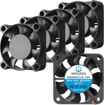 WINSINN 40 mm 5 V ventilaator - Dual Ball Bearing 5000 RPM 4010, DVR / V&auml;ikesed seadmed / elektroonika, 30 cm kaabel XH2.54-2PIN, harjadeta 40 x 10 mm (5 tk)