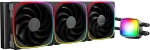 Geomeetriline tulevik Eskimo Pro - 420 mm AIO protsessorivedeliku jahuti - RGB PWM Squama 2503B 140 mm ventilaator x 3- Fit Intel LGA 1700, AMDAM5 - must (GEO-EP-42B)