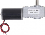 DC24V isehemmender Schneckengetriebemotor, Einwellen-Untersetzungsgetriebemotor, reversibler 31ZY 5840 DC-Getriebemotor mit Geh&auml;use aus Aluminiumlegierung f&uuml;r Robotik und (80 U/min)