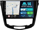 JOYX Android 12 autoraadio, mis sobib Nissan X-Trail Qashqai J11 Rouge (2014-2018) - Sisseehitatud DAB/DSP/Carplay/Android auto - 4G + 64G - kaamera mikrofonivaba - 10.1 tolli 2 DIN - SWC WiFi Fast Boot 360