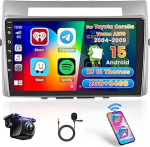 Hikity Android autoraadio 2+64G navigatsioon Toyota Corolla Verso AR10 2004-2009 traadita Carplay Android autole, 9-tolline puuteekraaniga raadio koos Mirror Link WiFi GPS Bluetooth FM RDS EQ SWCga