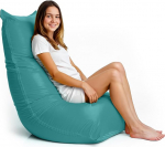 Aiire kaasaegne ergonoomiline disain Ultra paindlik Lycra pestav Bean Bag tool elutuppa koos t&auml;idisega lastele teismelistele v&otilde;i teismelistele magamistoas Bean Bag tool t&uuml;rkiissinine