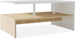 vidaXL kohvilaud 90x59x42cm Tamme ja valge elutoa taimede statiiv 90x59x42cm