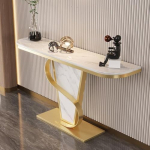 Generisch Schmaler, moderner Konsolentisch mit Metallgestell - Stilvoller Eingangstisch f&uuml;r Wohnzimmer, Flur, Foyer - Erh&auml;ltlich in den Gr&ouml;&szlig;en 80/100/120 cm