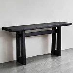 WPWSDWMX Konsolentisch im Landhausstil aus Holz, Offener Eingangstisch, Beistelltisch f&uuml;r Wohnzimmer, Flur und Eingangsbereich(130cm/51in)