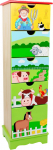 Fantasy Fields - Happy Farm themed Wooden 5 Drawer Storage Unit Cabinet for Kids | Hand Crafted & Painted Details | Child Friendly Water-based Paint