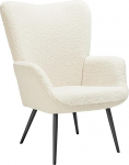 tectake&reg; Skandinaavia stiilis tiibtool, Teddy Chair Hygge, Boucl&eacute; tugitool, elutuba, magamistuba, Statement Piece Lounge Chair, maksimaalne koormus 150 kg