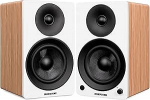 Fluance AI61 2 Way 2.0 Stereo raamaturiiuli k&otilde;larid 6,5-tollise k&otilde;lariga, 120W v&otilde;imendi plaadim&auml;ngijale, telerile, arvutile ja Bluetooth 5 traadita muusika striimimiseks, RCA, optiline, USB ja Sub Out (Lucky Bamboo)