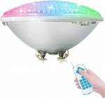 COOLWEST LED Pool Lighting PAR56 36 W RGBW, LED Pool Lighting Underwater with Remote Control DC/AC 12 V Pool Lighting Underwater Hangings Underwater Replacement 250 W Halogen Headlight