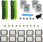 Replacement Parts for iRobot Roomba i7 i7 + i7 Plus E5 E6 E7 i3 i3+ i4 i4+ i6 i6+ i8 i8+/Plus j7 (7150) j7+(7550) Robot Vacuum Cleaner Accessories Rubber Brushes HEPA Filter Rubbish Bags Side Brushes