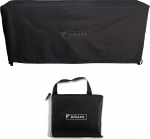 DICAPA Veekindel aiamaja laua kate 180 x 120 x 70 cm V&auml;ljaku kate Aiamaja laua kate must