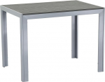 Gardissimo Soul alumiiniumist aialaua 120 x 70 h&otilde;bedane, t&auml;ielikult ilmastikukindel lauaplaat, mitte puidust lauaplaadiga.