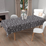 Soleil d'ocre tr&uuml;kitud plekikindel laudlina - ristk&uuml;likukujuline - kohv - 140 x 300 cm