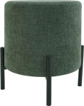 Rebecca Mobili RE7060 Modernne tool Madal jalahoob Pouf Tumeroheline pol&uuml;esterkangast terasest polsterdatud &uuml;mmargune elutuppa M&otilde;&otilde;tmed K x S x S: 43.5 x 38 x 38 cm